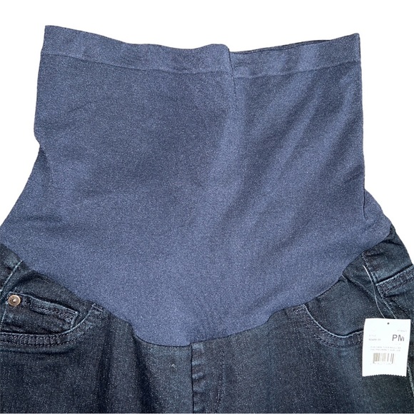 NWT Motherhood Maternity Indigo Blue Skinny Moulant Jeans - Size Petite Med 8/10 - Picture 8 of 12